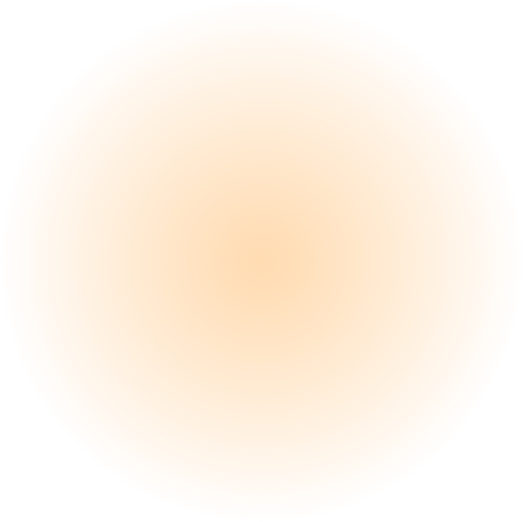 Peach transparent round gradient